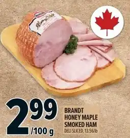 Metro Brandt honey maple smoked ham offer