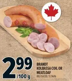 Metro Brandt kolbassa coil or meatloaf offer