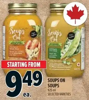 Metro Soups on soups offer