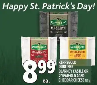 Metro Kerrygold dubliner, blarney castle or 2 year-old aged cheddar cheese offer