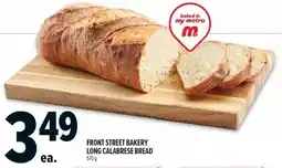 Metro Front street bakery long calabrese bread offer