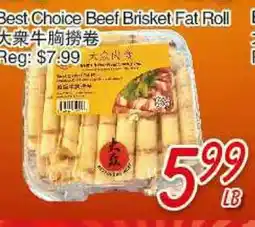 Foody Mart Best Choice Beef Brisket Fat Roll offer