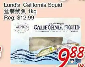 Foody Mart Lund's California Squid offer