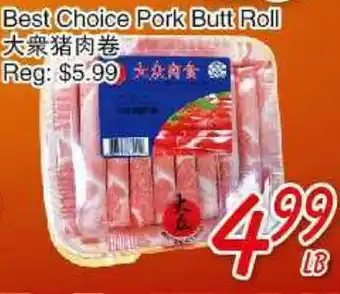 Foody Mart Best Choice Pork Butt Roll offer