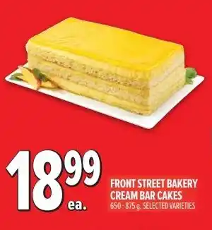 Metro Front street bakery cream bar cakes offer