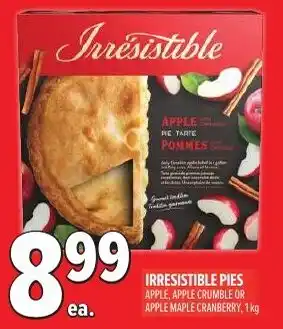 Metro Irresistible pies offer