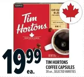 Metro Tim hortons coffee capsules offer