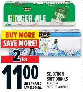 Metro Selection soft drinks offer