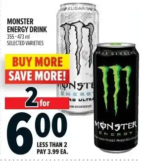 Metro Monster energy drink offer