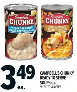 Metro Campbell's chunky ready to serve soup offer