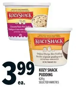 Metro Kozy shack pudding offer