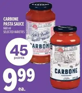 Metro Carbone pasta sauce offer