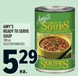 Metro Amy's ready to serve soup offer