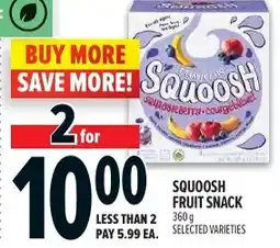 Metro Squoosh fruit snack offer