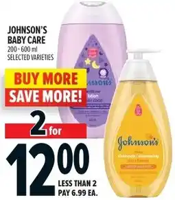 Metro Johnson's baby care offer