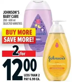 Metro Johnson's baby care offer