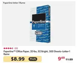 123Ink Paperline Office Paper, 20 lbs, 92 Bright, 500 Sheets--Letter-1 Rame offer