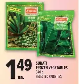 Metro Surati frozen vegetables offer