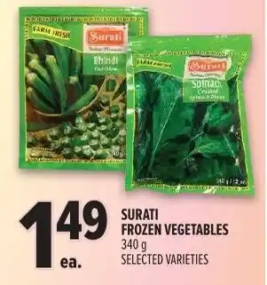 Metro Surati frozen vegetables offer