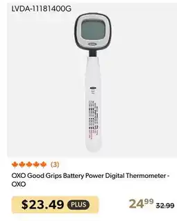 Shopper+ OXO Good Grips Battery Power Digital Thermometer - OXO offer