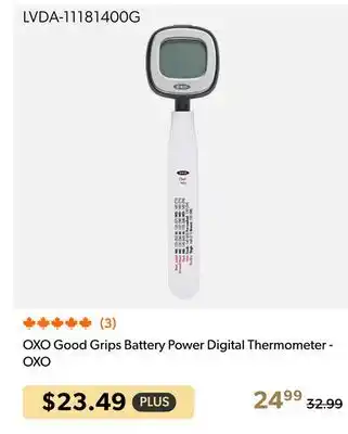 Shopper+ OXO Good Grips Battery Power Digital Thermometer - OXO offer