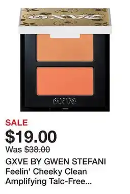 Sephora GXVE BY GWEN STEFANI Feelin' Cheeky Clean Amplifying Talc-Free Blush Duo offer