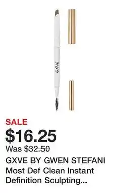 Sephora GXVE BY GWEN STEFANI Most Def Clean Instant Definition Sculpting Eyebrow Pencil offer