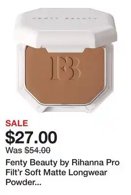 Sephora Fenty Beauty by Rihanna Pro Filt'r Soft Matte Longwear Powder Foundation offer