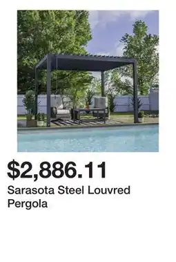 Wayfair Sarasota Steel Louvred Pergola offer