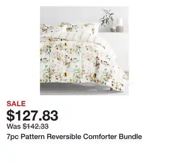 Bed Bath & Beyond 7pc Pattern Reversible Comforter Bundle offer