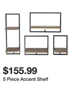 Wayfair 5 Piece Accent Shelf offer