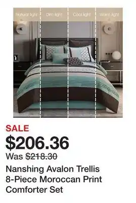 Bed Bath & Beyond Nanshing Avalon Trellis 8-Piece Moroccan Print Comforter Set offer