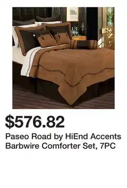 Bed Bath & Beyond Paseo Road by HiEnd Accents Barbwire Comforter Set, 7PC offer