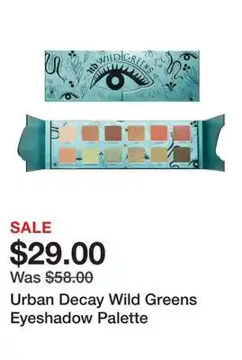 Sephora Urban Decay Wild Greens Eyeshadow Palette offer