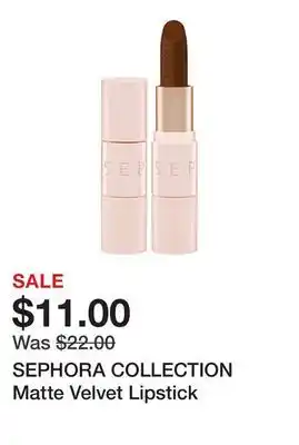 Sephora SEPHORA COLLECTION Matte Velvet Lipstick offer