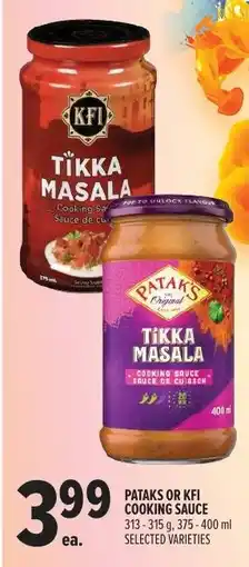 Metro Pataks or kfi cooking sauce offer