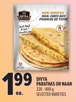 Metro Divya parathas or naan offer