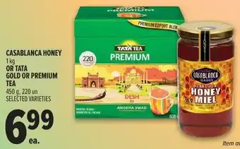 Metro Casablanca honey or tata gold or premium tea offer