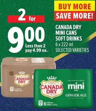 Metro Canada dry mini cans soft drinks offer