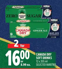 Metro Canada dry soft drinks offer