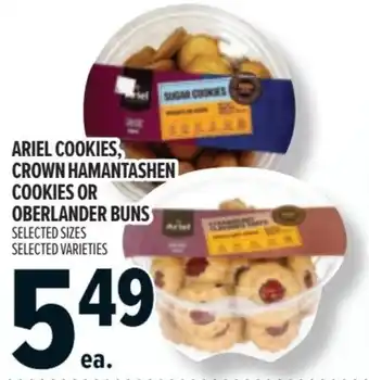 Metro Ariel cookies, crown hamantashen cookies or oberlander buns offer