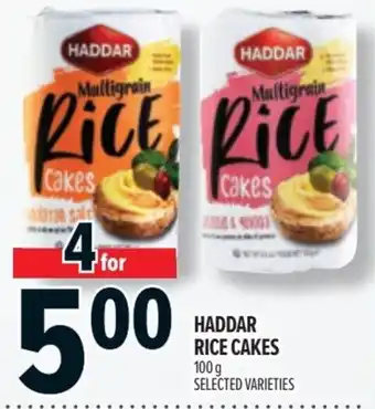 Metro Haddar rice cakes offer