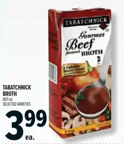 Metro Tabatchnick broth offer