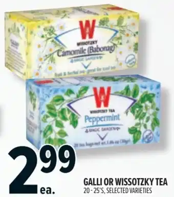 Metro Galli or wissotzky tea offer