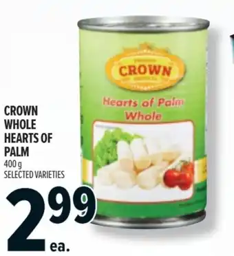 Metro Crown whole hearts of palm offer