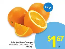 Walmart Bulk Seedless Oranges offer