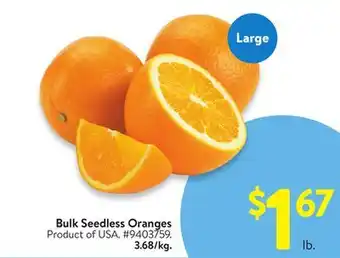 Walmart Bulk Seedless Oranges offer