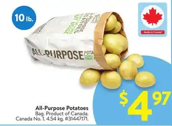 Walmart All-Purpose Potatoes offer