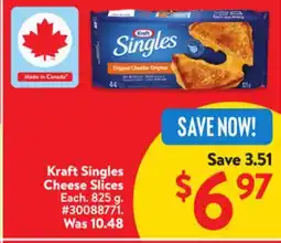 Walmart Kraft Singles Cheese Slices offer