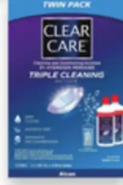 Walmart Clear Care Contact Lens Solution 2 x 360 mL offer